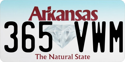 AR license plate 365VWM