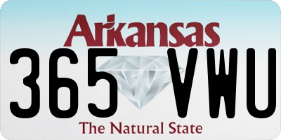AR license plate 365VWU