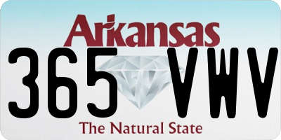 AR license plate 365VWV