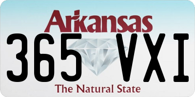 AR license plate 365VXI