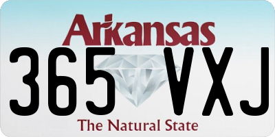 AR license plate 365VXJ