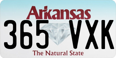 AR license plate 365VXK