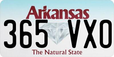 AR license plate 365VXO