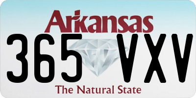 AR license plate 365VXV