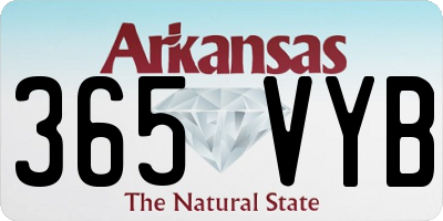 AR license plate 365VYB