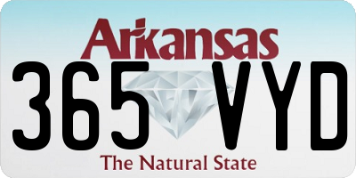 AR license plate 365VYD