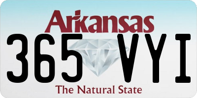 AR license plate 365VYI