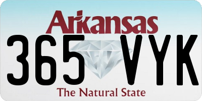 AR license plate 365VYK