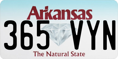 AR license plate 365VYN