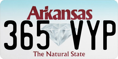 AR license plate 365VYP