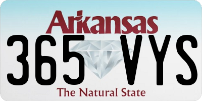 AR license plate 365VYS