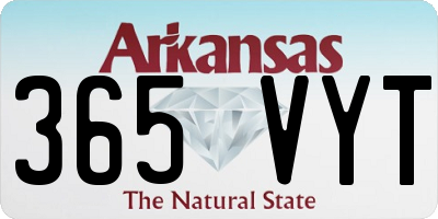 AR license plate 365VYT