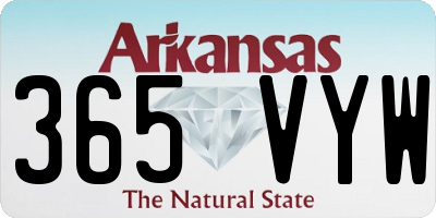 AR license plate 365VYW
