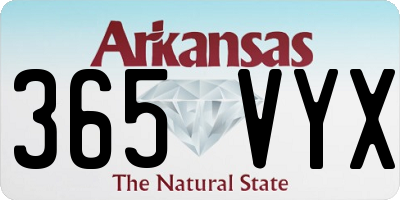 AR license plate 365VYX