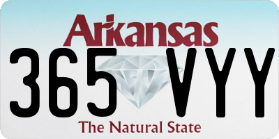 AR license plate 365VYY