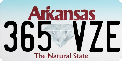 AR license plate 365VZE