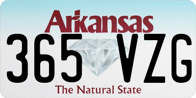AR license plate 365VZG