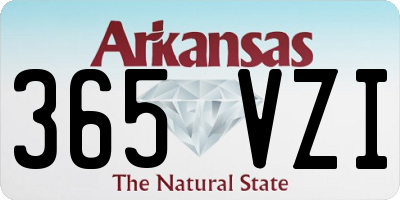 AR license plate 365VZI