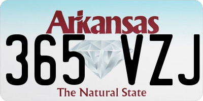 AR license plate 365VZJ