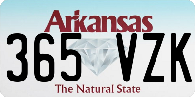 AR license plate 365VZK