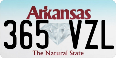 AR license plate 365VZL