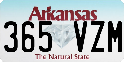 AR license plate 365VZM