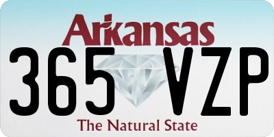 AR license plate 365VZP