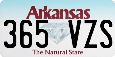AR license plate 365VZS