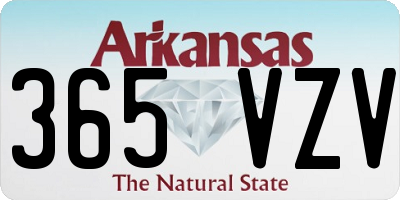 AR license plate 365VZV