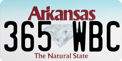 AR license plate 365WBC
