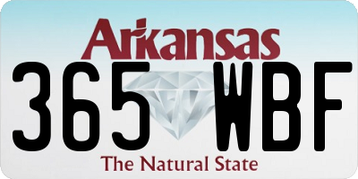 AR license plate 365WBF