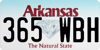 AR license plate 365WBH