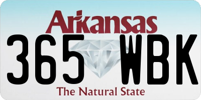 AR license plate 365WBK