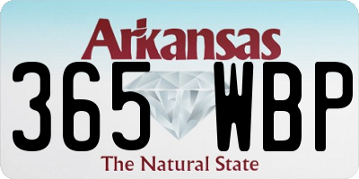 AR license plate 365WBP