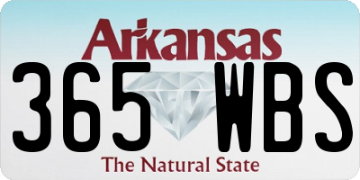 AR license plate 365WBS