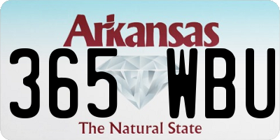 AR license plate 365WBU