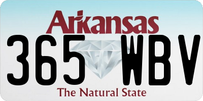 AR license plate 365WBV