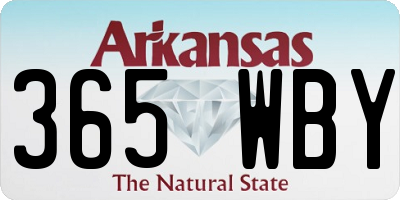 AR license plate 365WBY