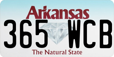 AR license plate 365WCB