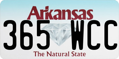 AR license plate 365WCC