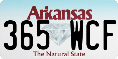 AR license plate 365WCF