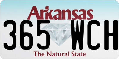 AR license plate 365WCH