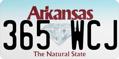 AR license plate 365WCJ