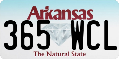 AR license plate 365WCL