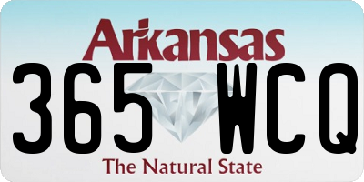 AR license plate 365WCQ