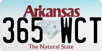 AR license plate 365WCT