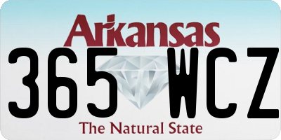 AR license plate 365WCZ