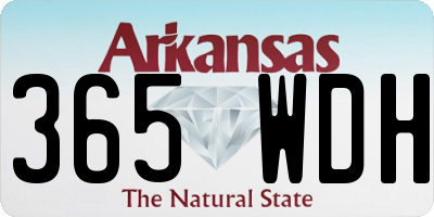 AR license plate 365WDH