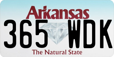 AR license plate 365WDK