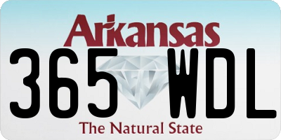 AR license plate 365WDL